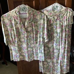 Two-piece floral set